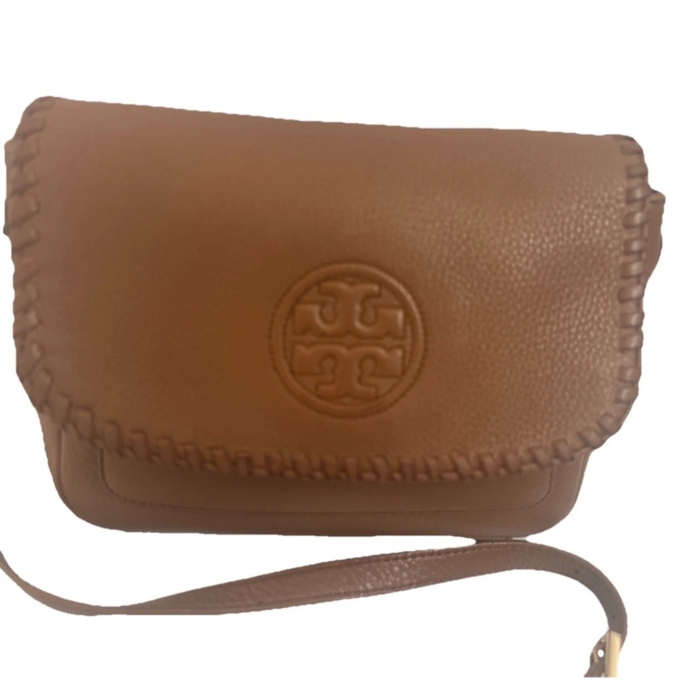 Tory Burch Crossbody handbag Camel Leather Shoulderbag tote - Picture 13 of 15